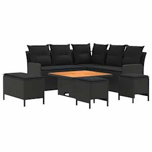 vidaXL M&ouml;&ouml;blisete 7 tk Must PE rattan