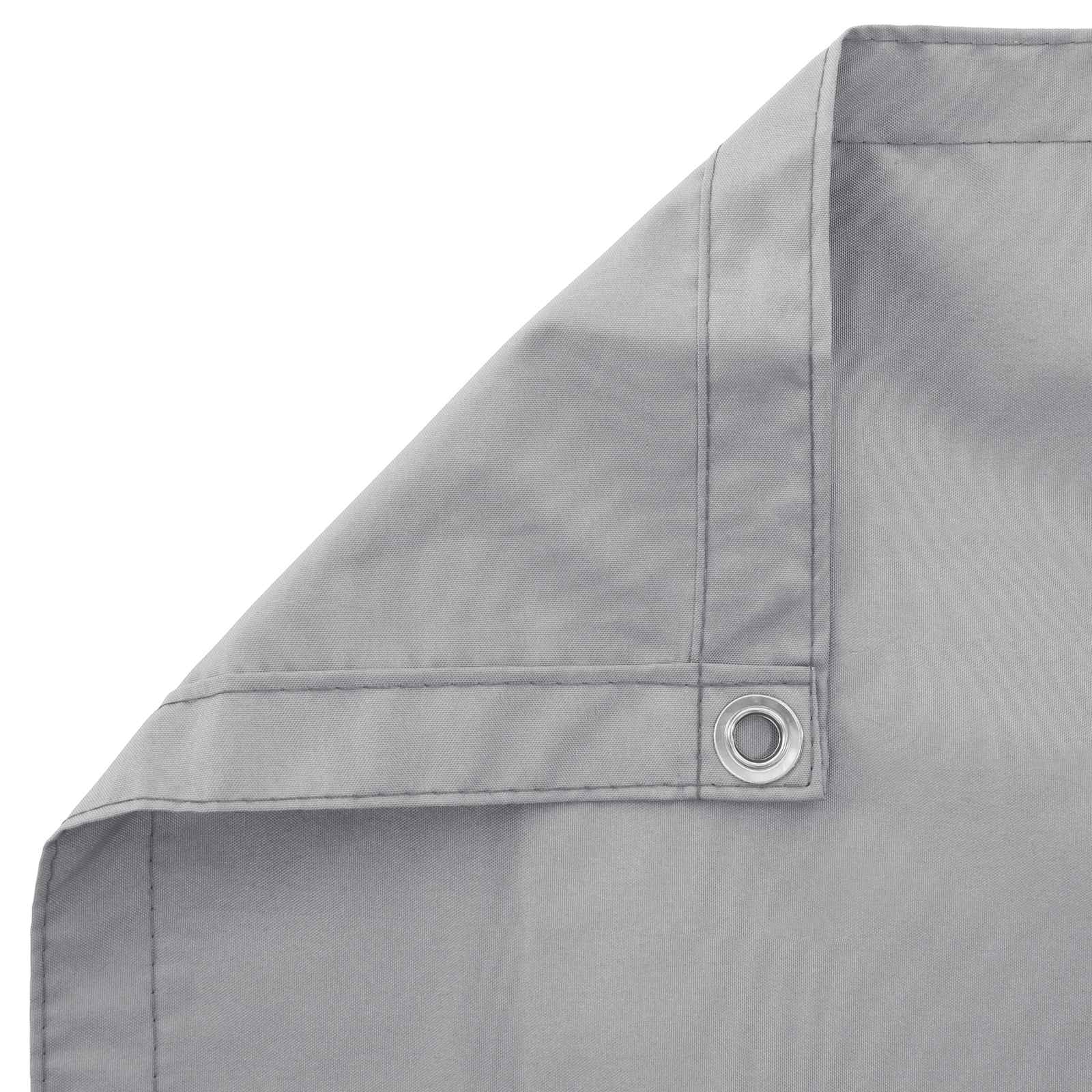 Balkon Scherm Lichtgrijs 75 x 200 cm PU gecoat oxford alu image 4