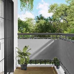 Balconska mreža Svetlo siva 75 x 200 cm PU premazan oxford alu