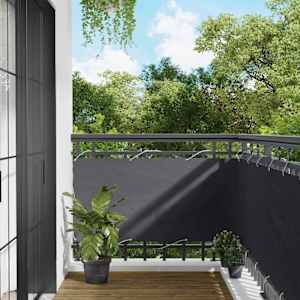 Balconska mreža Antracit 75 x 200 cm PU premazan oxford alu