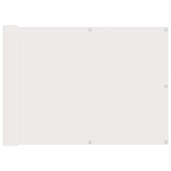 vidaXL R&otilde;du Eesriie 75 x 200 cm Oxfordi kangas Ristk&uuml;lik Valge