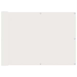Balkonová clona Bílý 75 x 200 cm PU potažený oxford alu - obrázek 2
