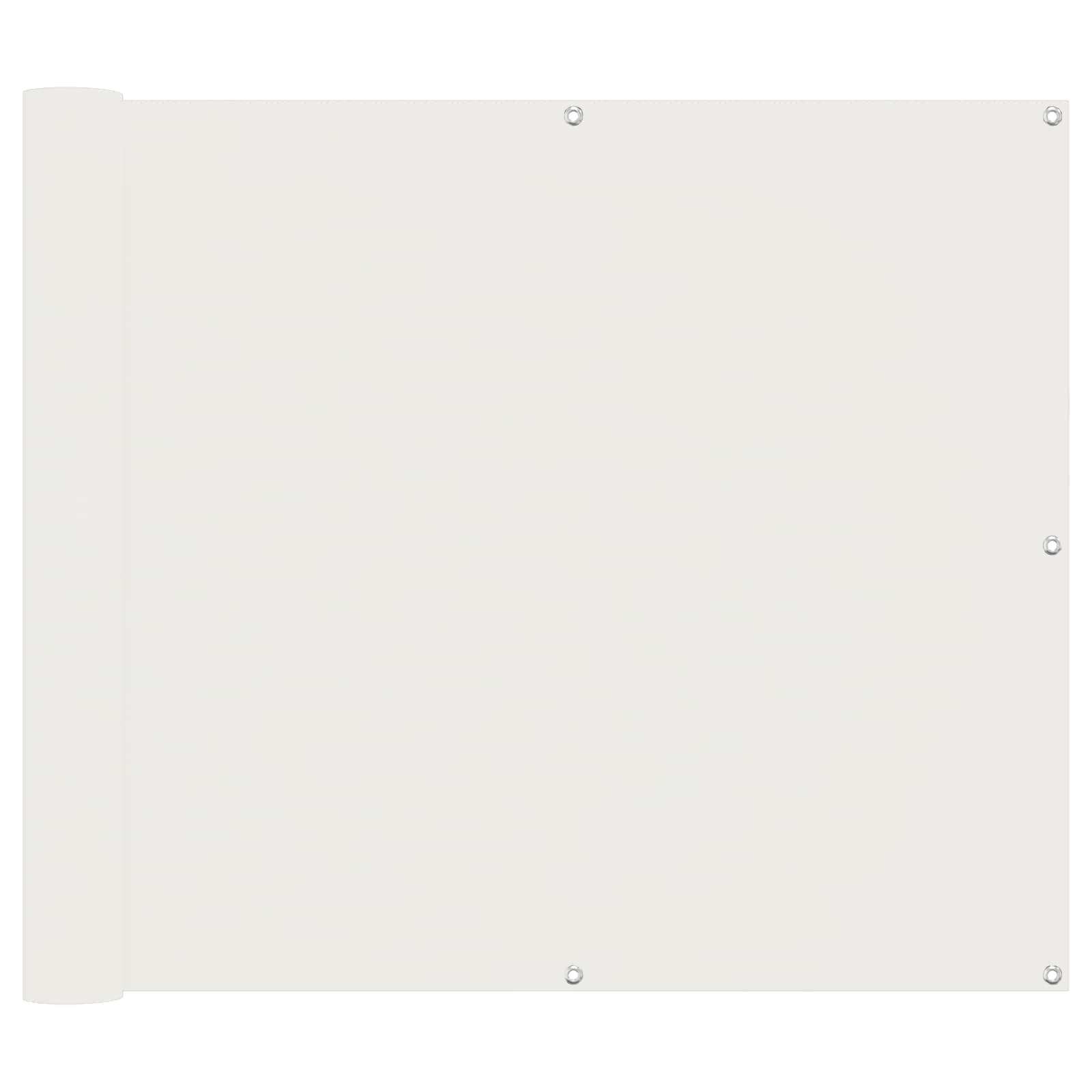 Thumbnail - vidaXL Balkonsichtschutz Weiß 100 x 200 cm Oxford-Stoff