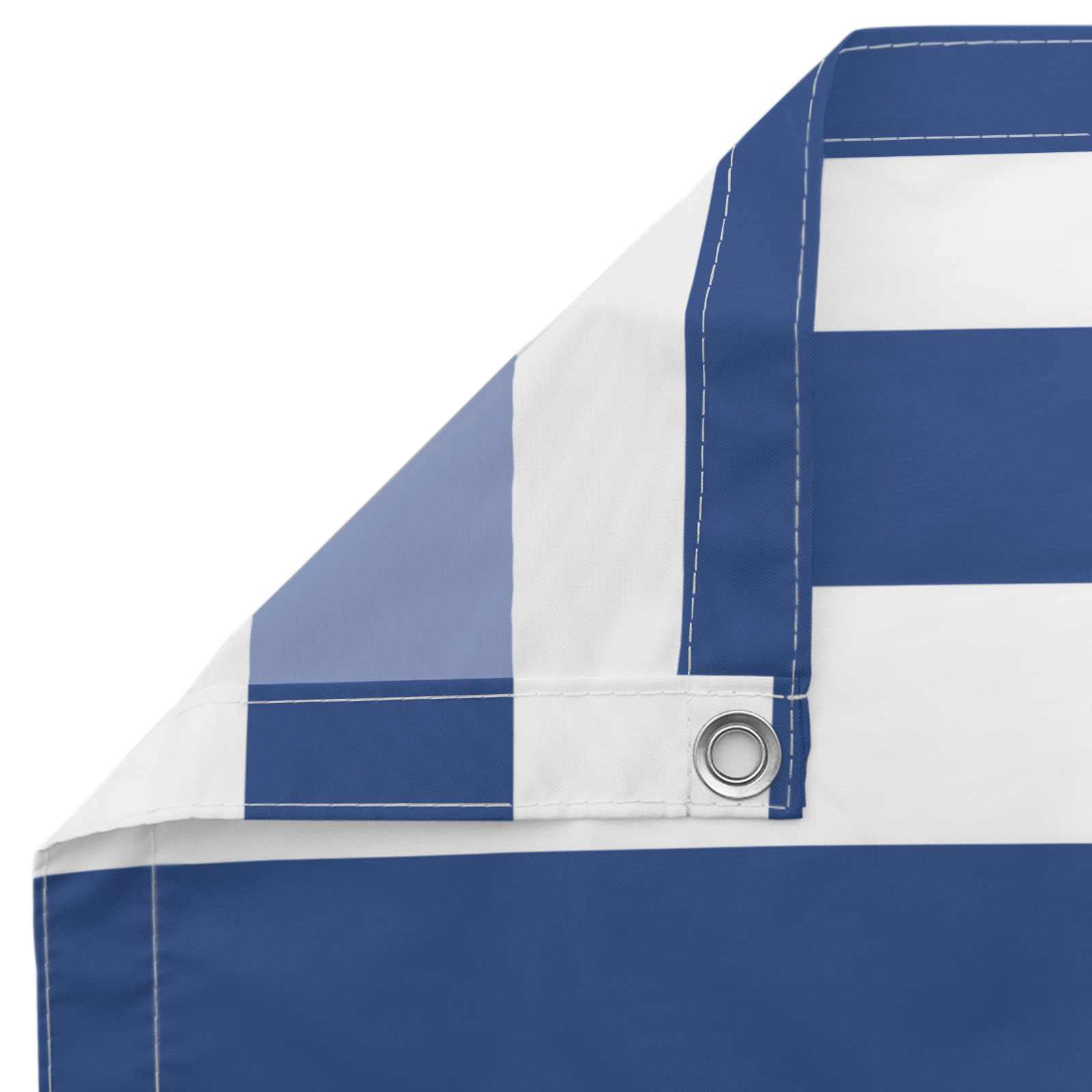 Balkon Scherm Blauw en Wit 75 x 200 cm PU gecoat oxford alu image 5