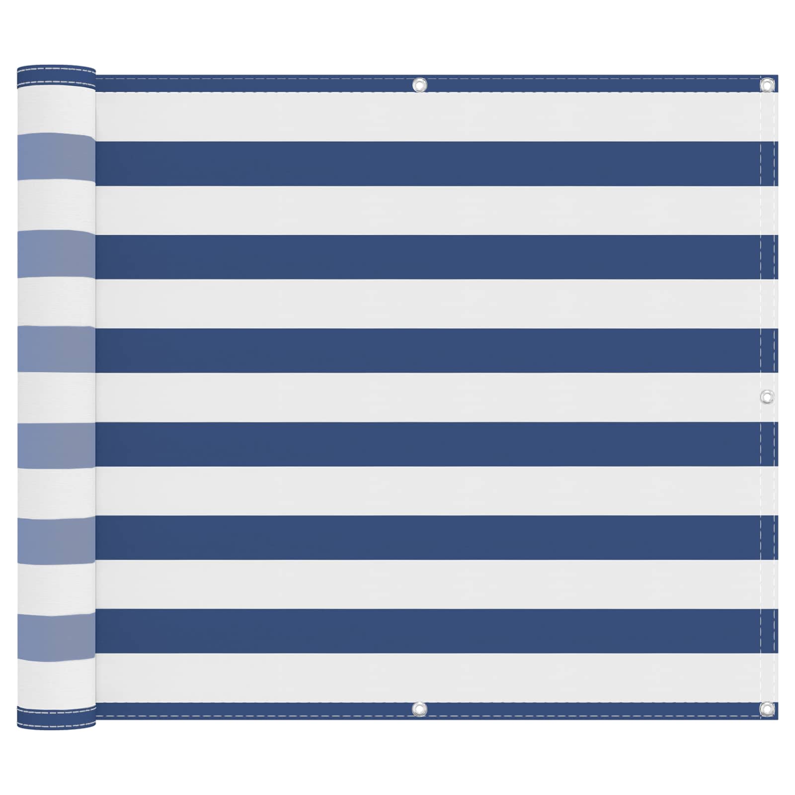 Balkon Scherm Blauw en Wit 100 x 400 cm Oxford Stof image 2