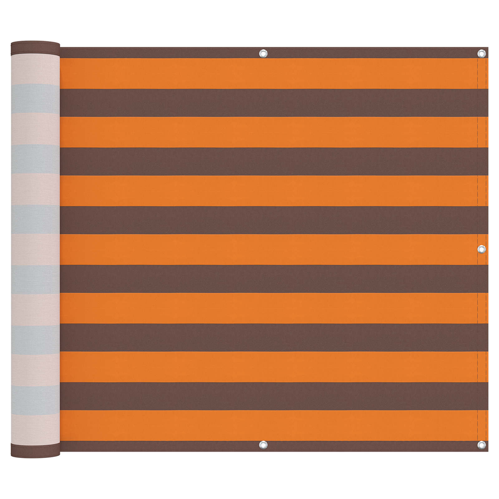Balkon Scherm Oranje en Bruin 90 x 200 cm PU gecoat oxford alu image 2