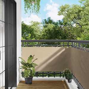 Balconska mreža Bež 75 x 200 cm PU premazan oxford alu
