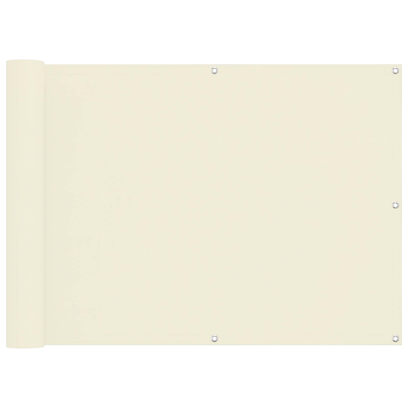 Thumbnail - vidaXL Balkonsichtschutz Creme 75 x 200 cm Oxford-Stoff