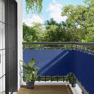 Balconska mreža Modra 75 x 200 cm PU premazan oxford alu