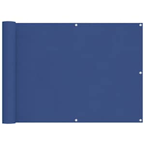 Balkonová clona Modrá 75 x 200 cm PU potažený oxford alu - obrázek 2