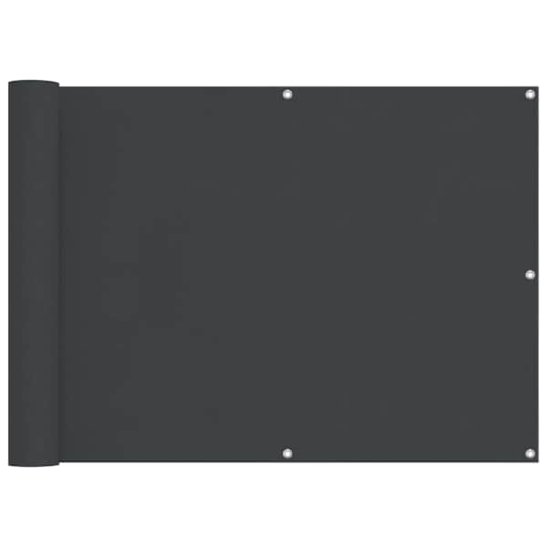 vidaXL R&otilde;du Eesriie 75 x 200 cm Oxfordi kangas Ristk&uuml;lik Must