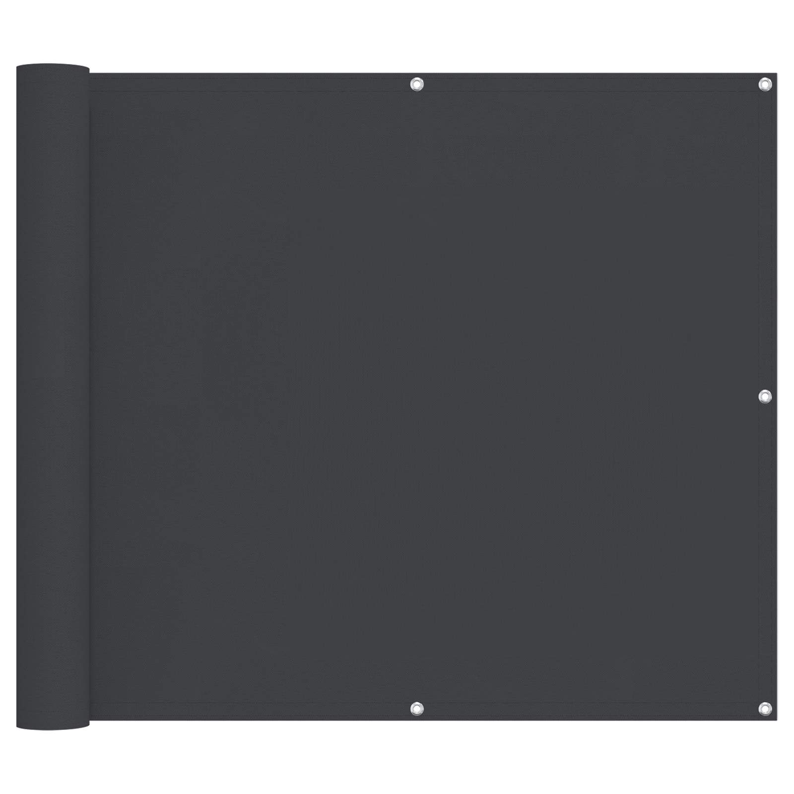 Balkon Scherm Zwart 100 x 200 cm Oxford Stof image 2