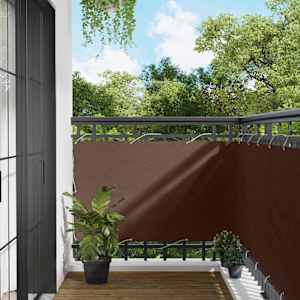 Balconska mreža Rjava 100 x 500 cm Oxford tkanina