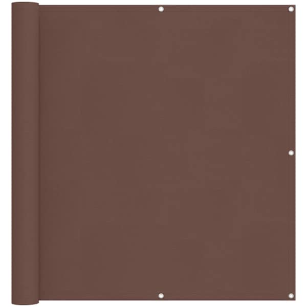 vidaXL R&otilde;du Eesriie 110 x 400 cm Oxfordi kangas Ristk&uuml;lik Pruun