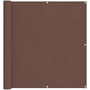 vidaXL R&otilde;du Eesriie 110 x 700 cm Oxfordi kangas Ristk&uuml;lik Pruun