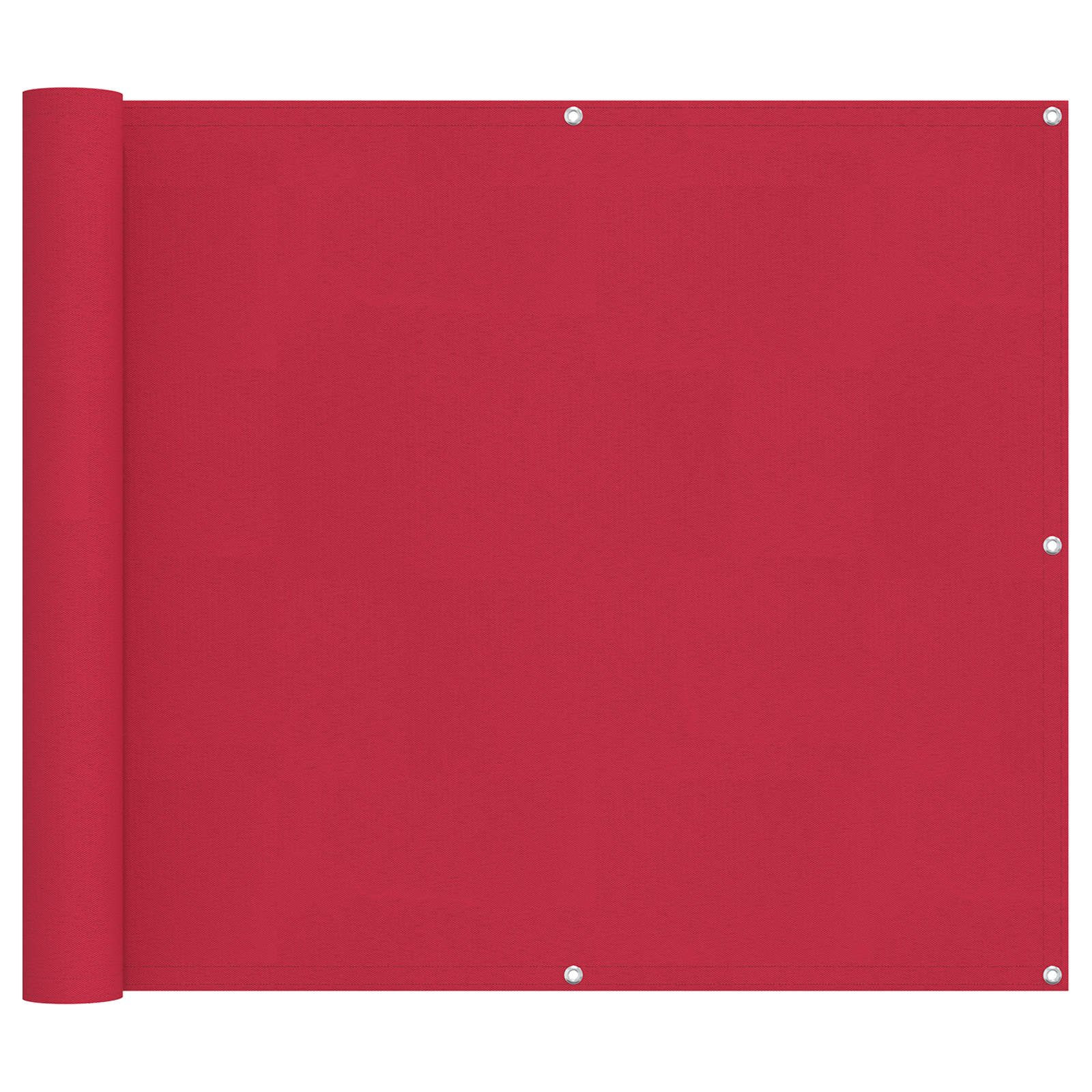 Balkon Scherm Bordeauxrood 90 x 1000 cm PU gecoat oxford alu image 2