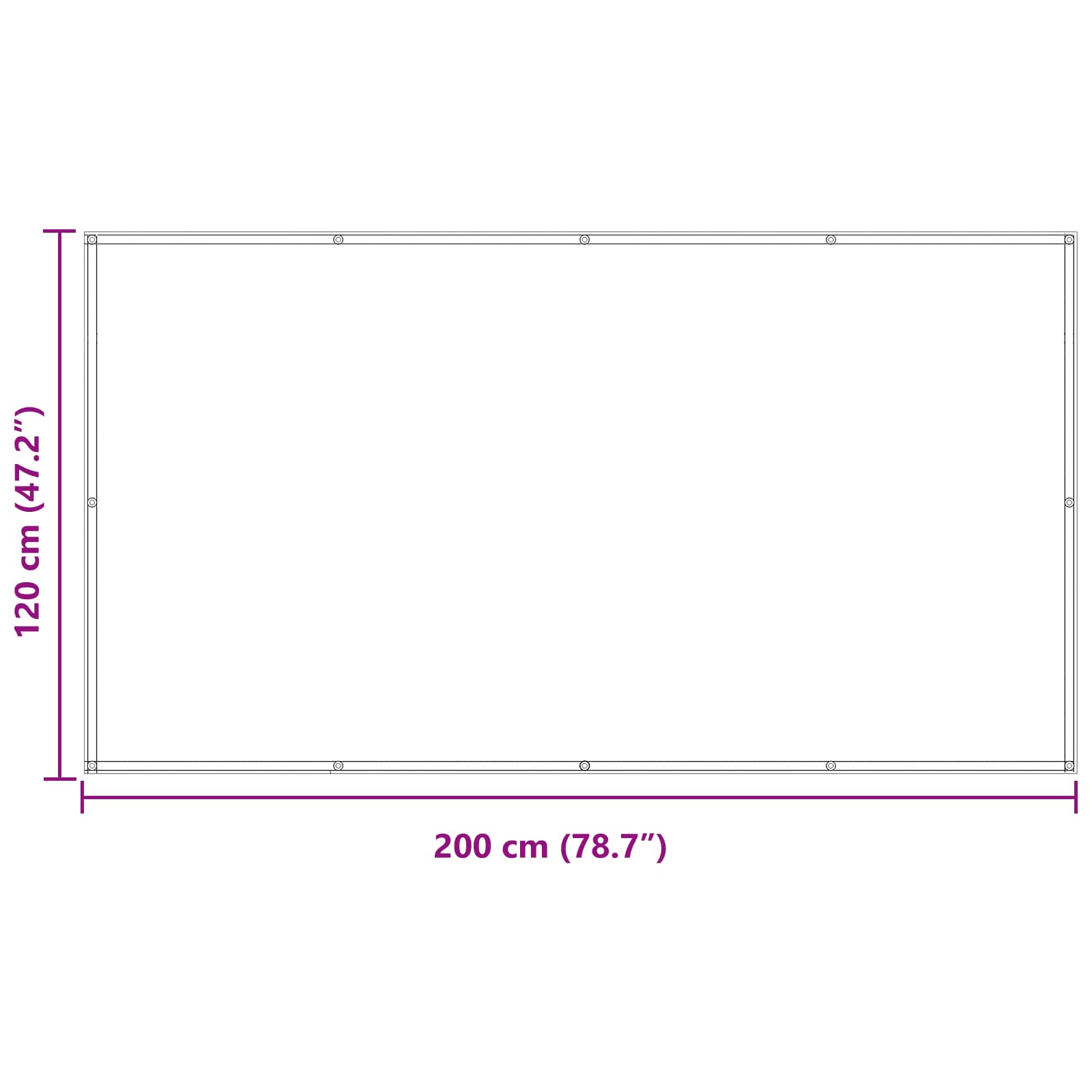 Balkon Scherm Bordeauxrood 120 x 200 cm PU gecoat oxford alu image 7