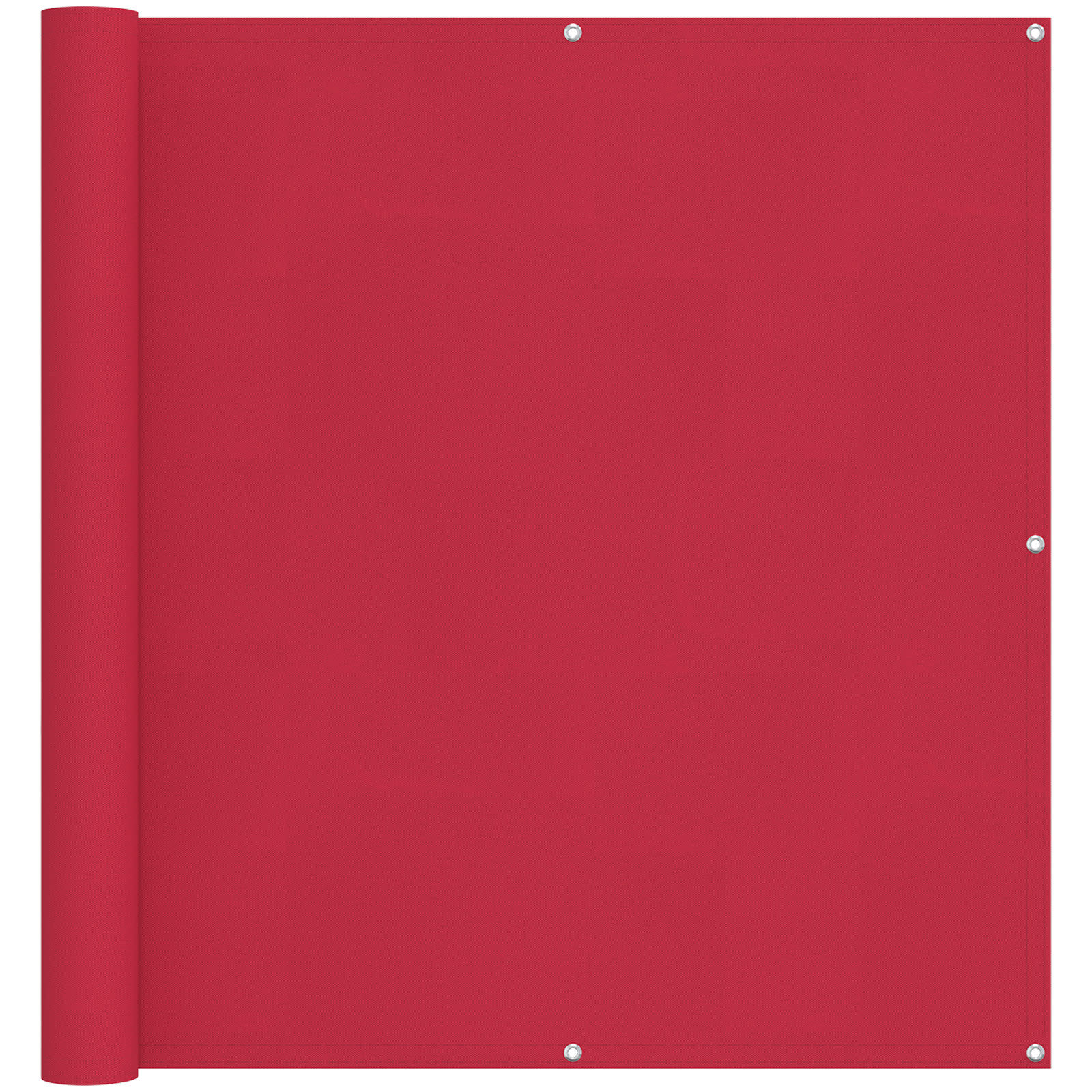 Balkon Scherm Bordeauxrood 120 x 1000 cm PU gecoat oxford alu image 2