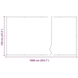 Balkonová clona Vínová 120 x 1000 cm PU potažený oxford alu - obrázek 7