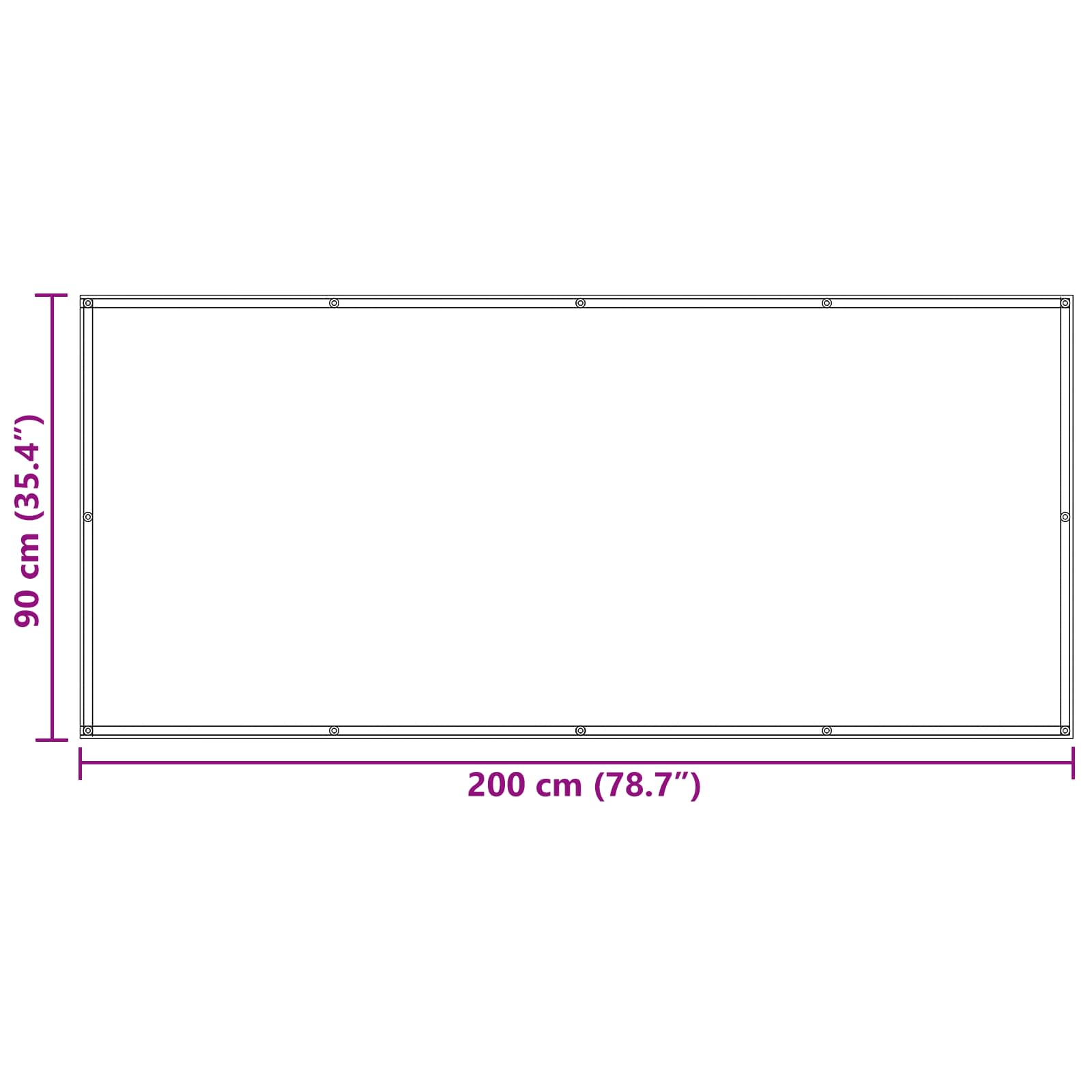 Balkon Scherm Lichtgrijs en wit. 90 x 200 cm image 8