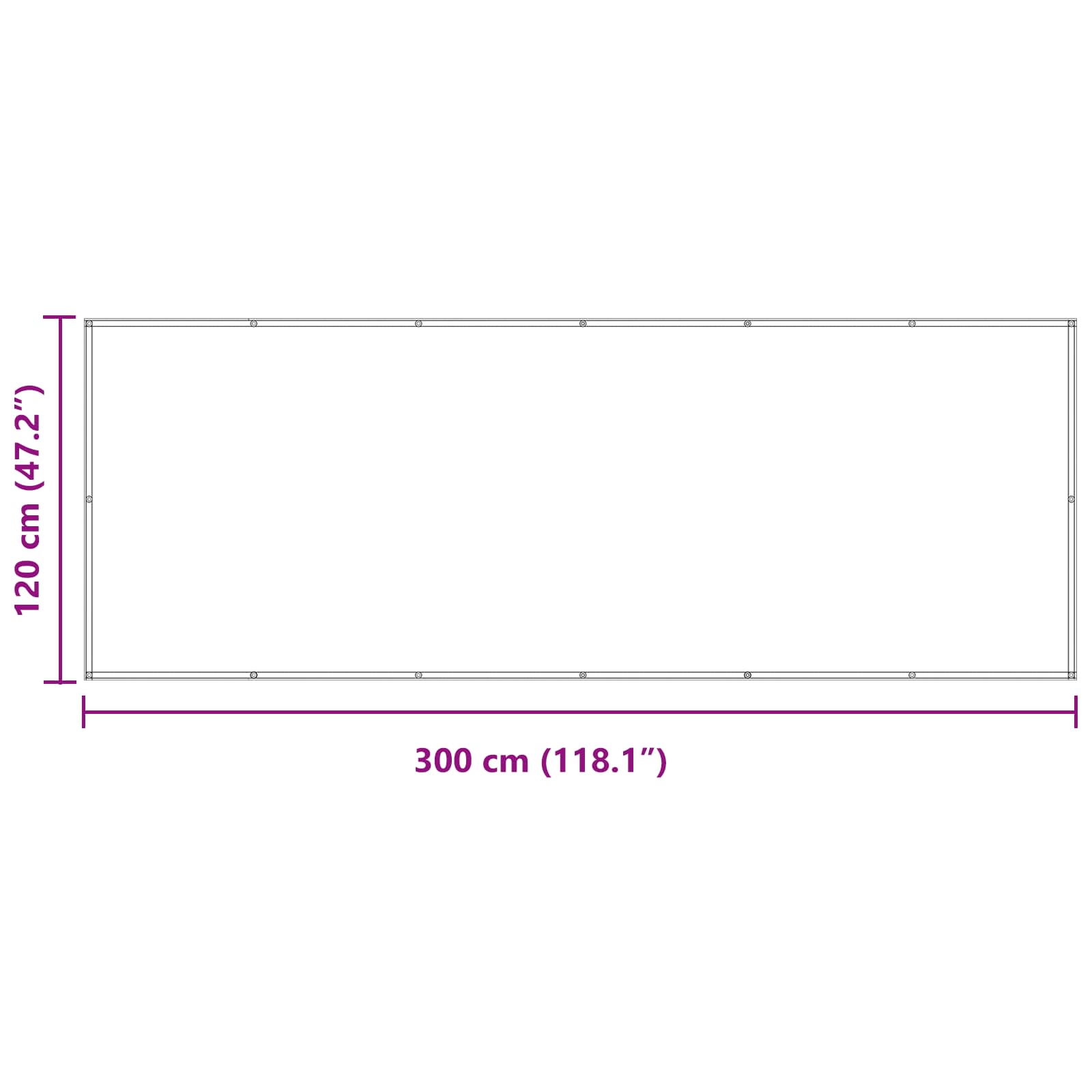 Balkon Scherm Lichtgrijs en wit. 120 x 300 cm image 8