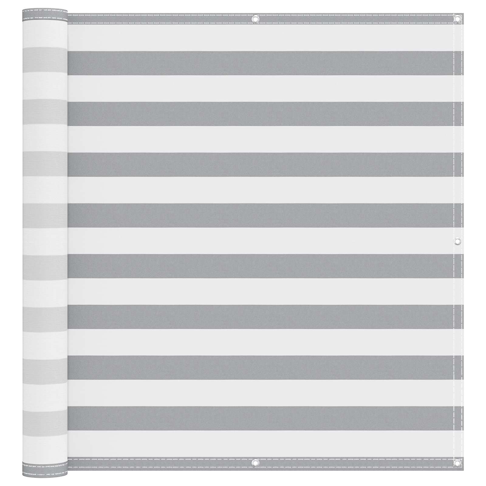 Balkon Scherm Lichtgrijs en wit. 120 x 1000 cm image 2