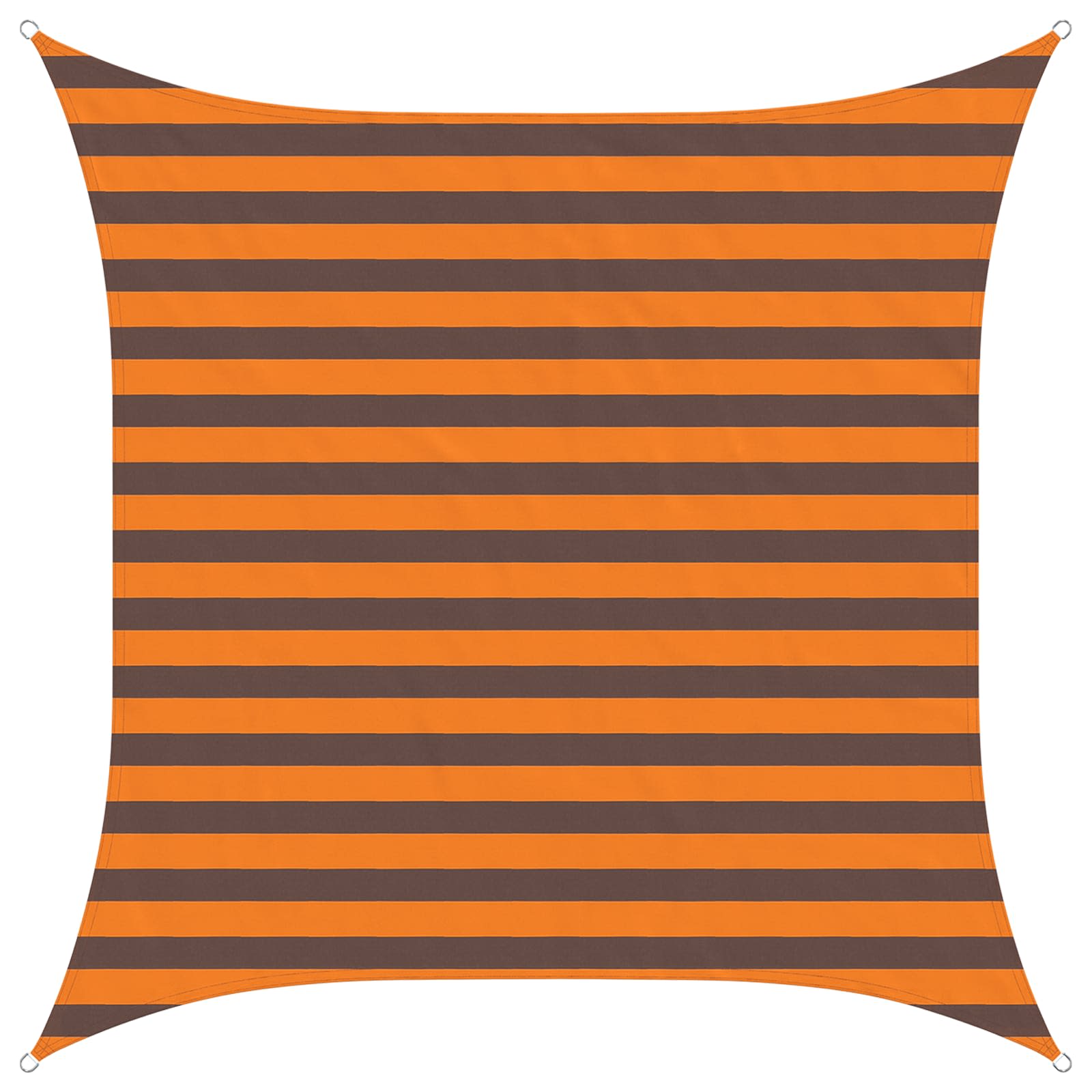 Buiten Zonneschaduwzeil Oranje en Bruin 2 x 2 m image 2
