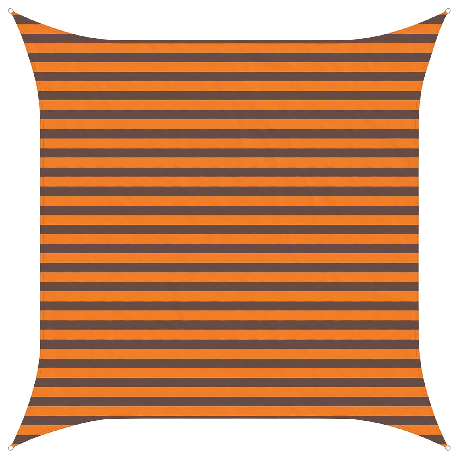 Buiten Zonneschaduwzeil Oranje en Bruin 3 x 3 m image 2