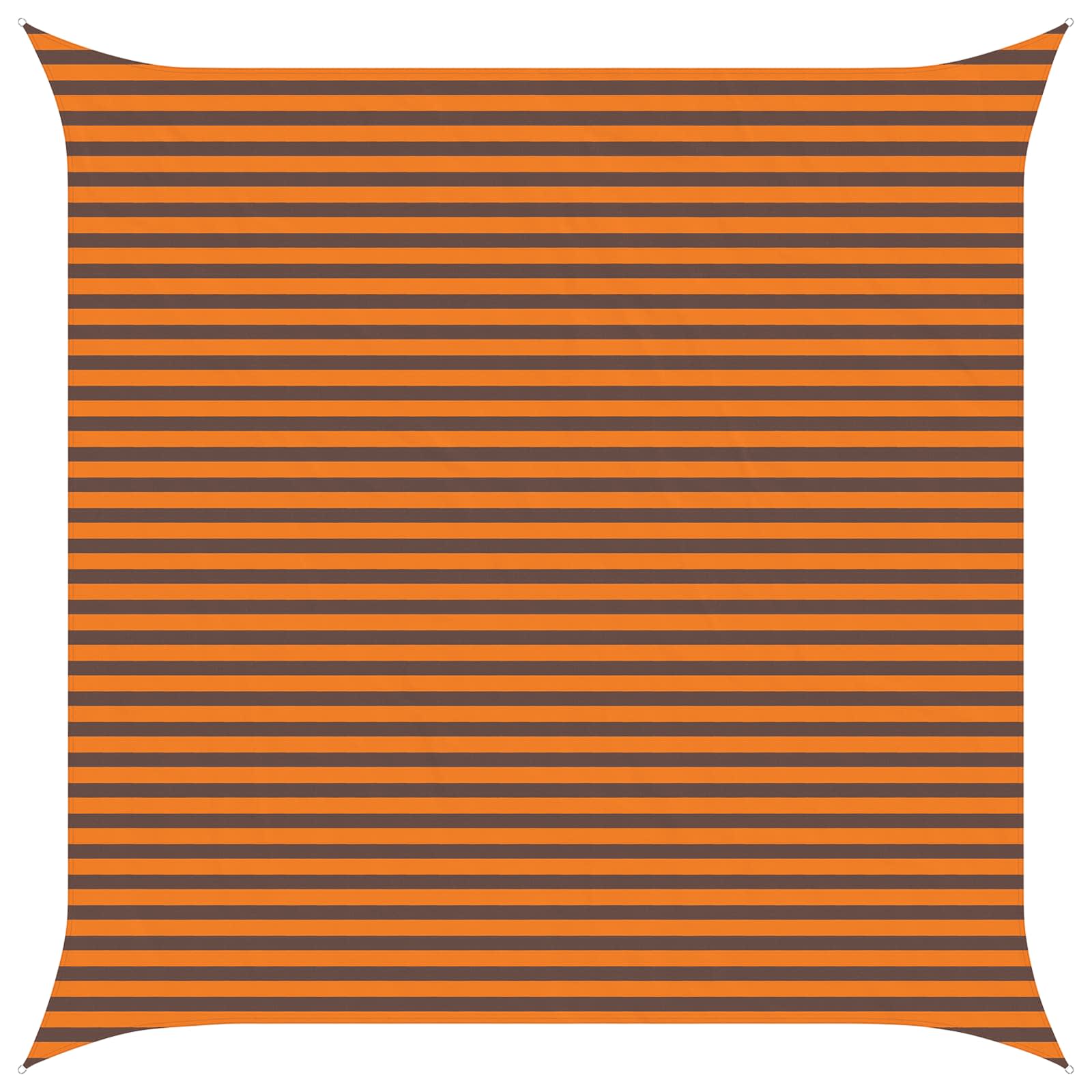 Buiten Zonneschaduwzeil Oranje en Bruin 4,5 x 4,5 m image 2