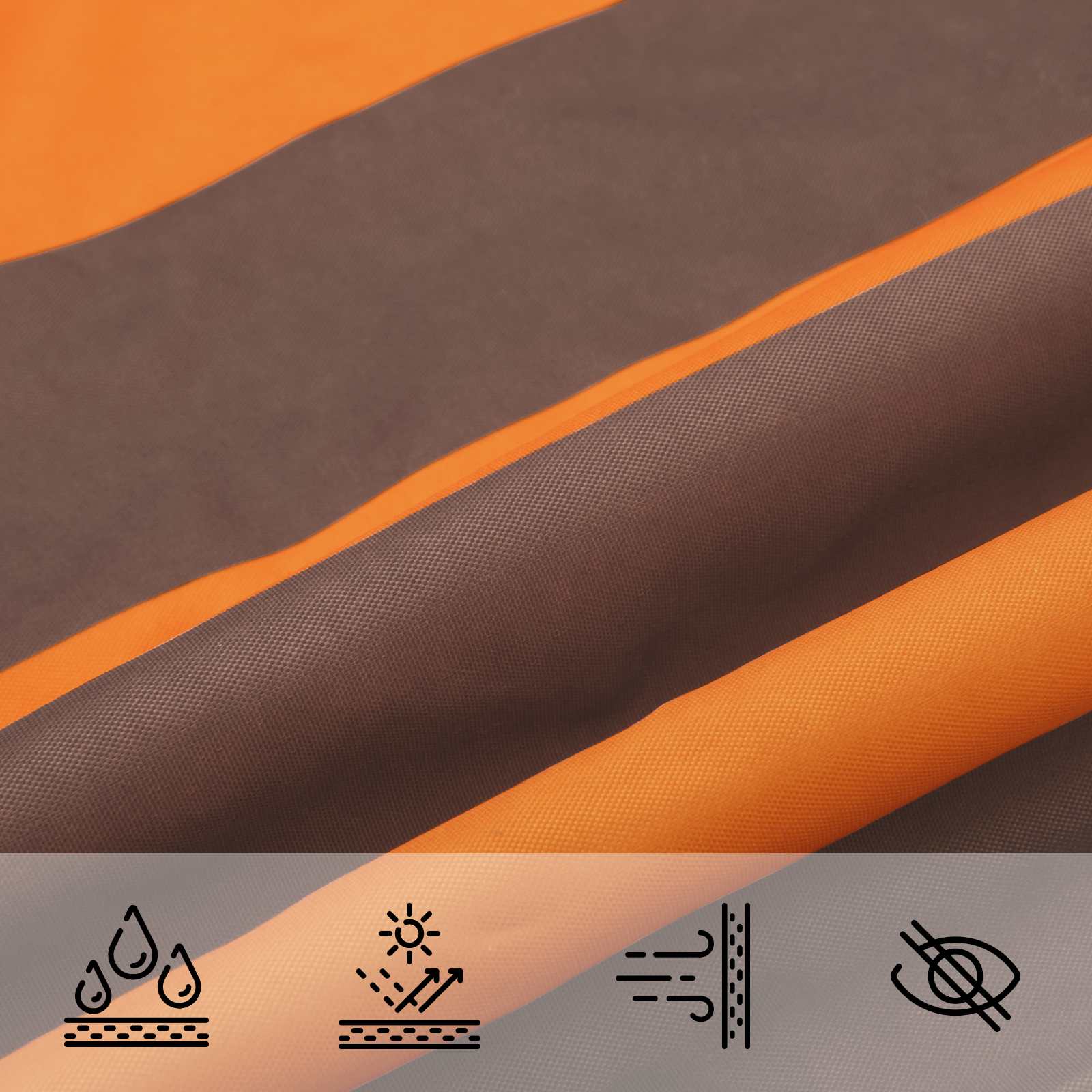 Buiten Zonneschaduwzeil 6 x 6 m 100% Polyester Oxford image 6