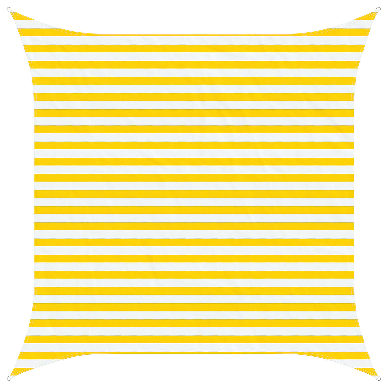 Buiten Zonneschaduwzeil Geel en Wit 3 x 3 m image 2