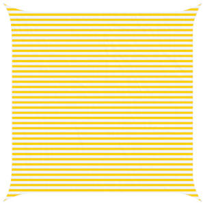 Sluneční plachta Žlutá a bílá 5 x 5 m 100% polyester Oxford - obrázek 2