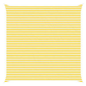 Sluneční plachta Žlutá a bílá 6 x 6 m 100% polyester Oxford - obrázek 2