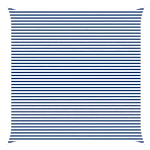 Sluneční plachta Modrá a bílá 6 x 6 m 100% polyester Oxford - obrázek 2