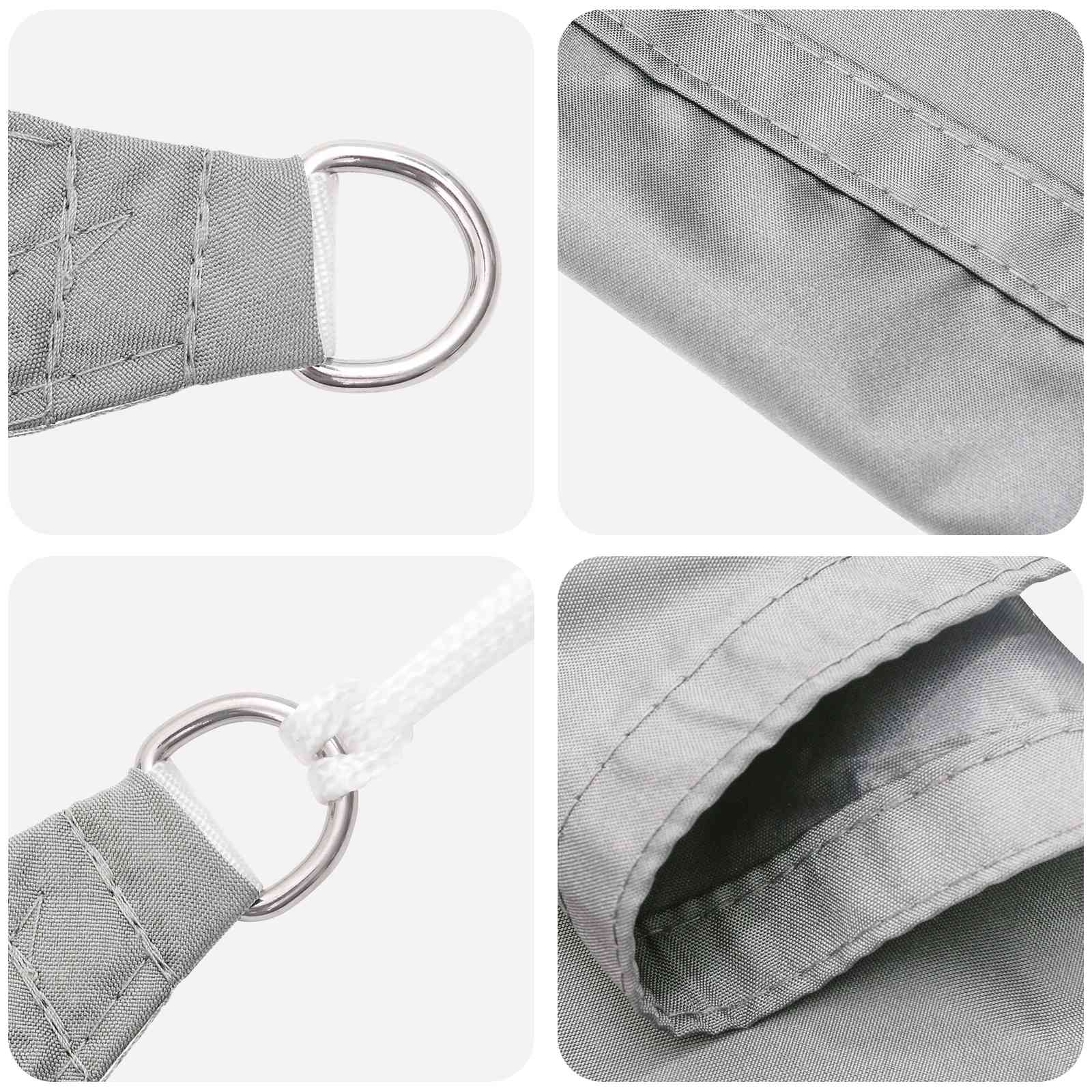 Zonneschaduwzeil Lichtgrijs 6 x 2,5 m 100% Polyester Oxford image 4