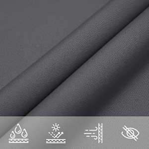 Sluneční plachta Antracitová 6 x 2,5 m 100% polyester Oxford - obrázek 6