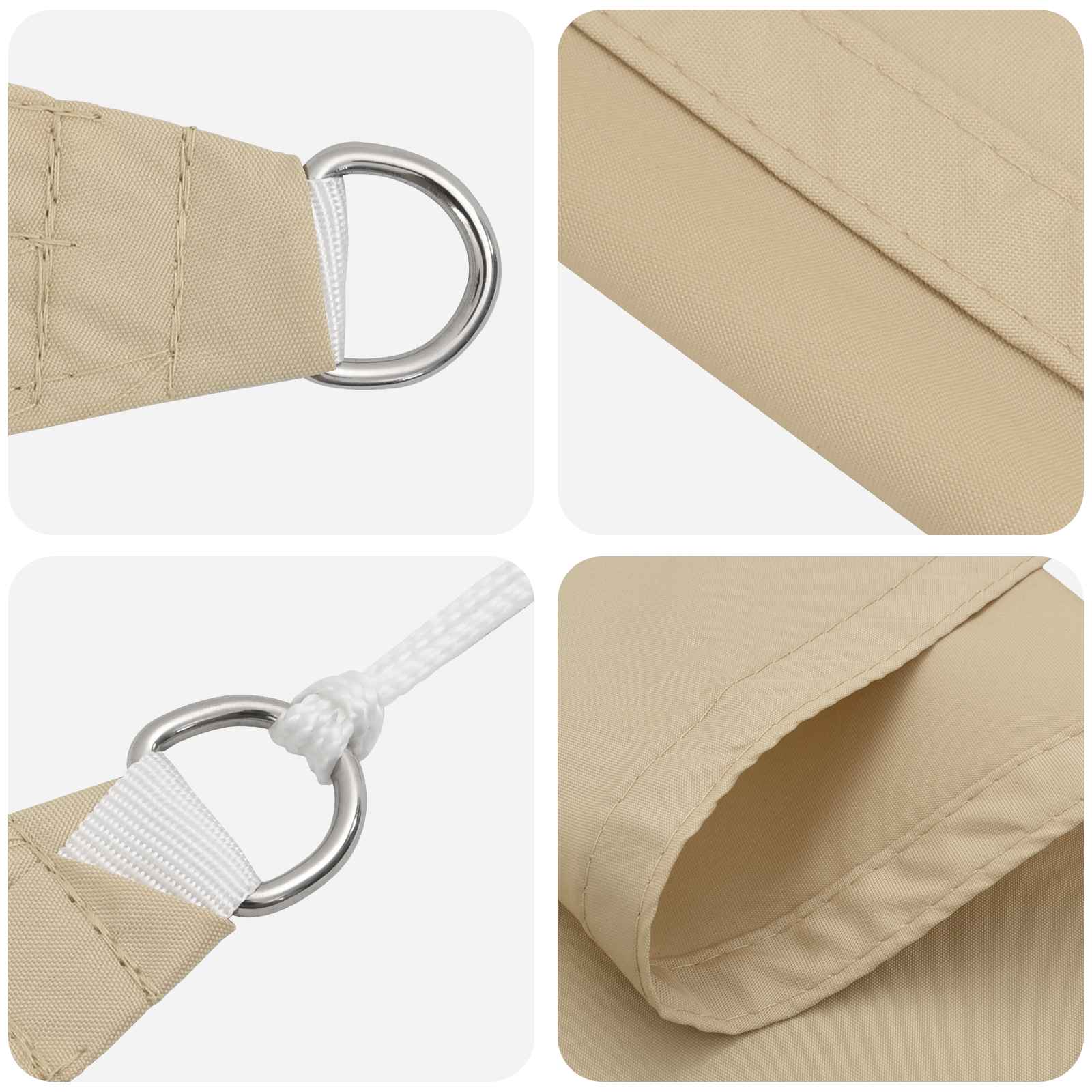 Zonneschaduwzeil Beige 6 x 2,5 m 100% Polyester Oxford image 4