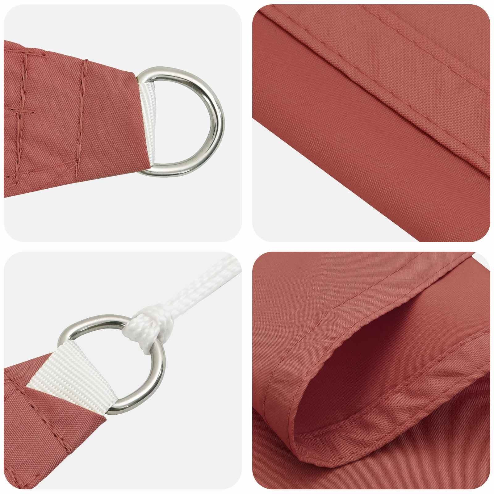 Zonneschaduwzeil Terracotta 6 x 2,5 m 100% Polyester Oxford image 4