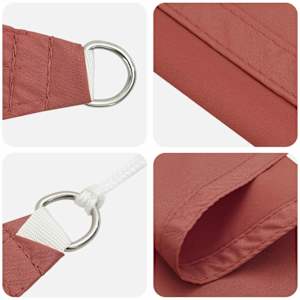 Sluneční plachta Cihlová 6 x 2,5 m 100% polyester Oxford - obrázek 4