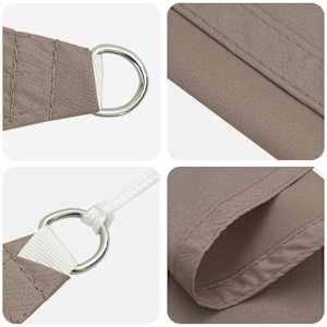 Sluneční plachta Taupe 6 x 2,5 m 100% polyester Oxford - obrázek 4