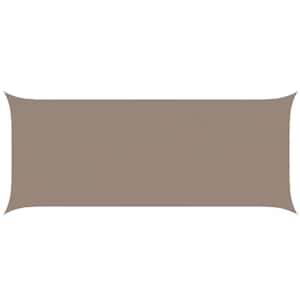 Sluneční plachta Taupe 6 x 2,5 m 100% polyester Oxford - obrázek 2