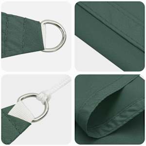 Sluneční plachta Tmavě zelená 2 x 6 m 100% polyester Oxford - obrázek 4