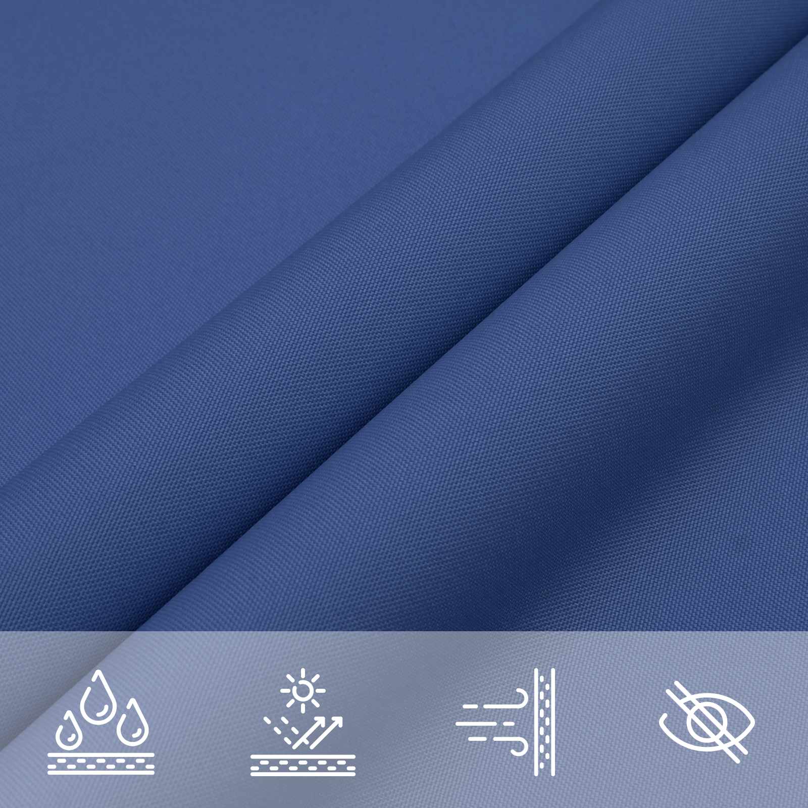 Zonneschaduwzeil Blauw 6 x 2,5 m 100% Polyester Oxford image 6