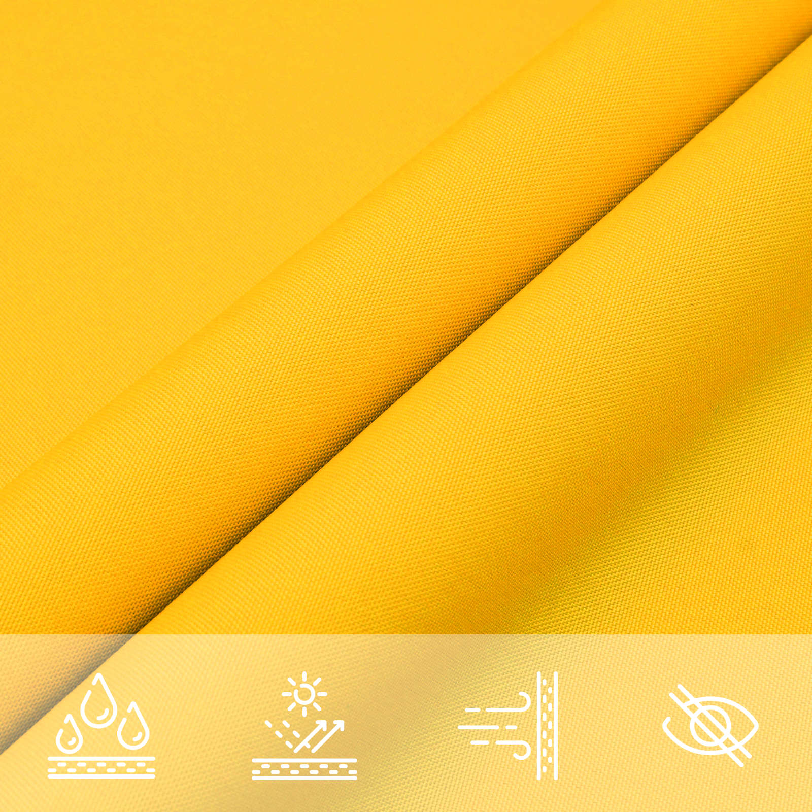 Zonneschaduwzeil Geel 6 x 2,5 m 100% Polyester Oxford image 6