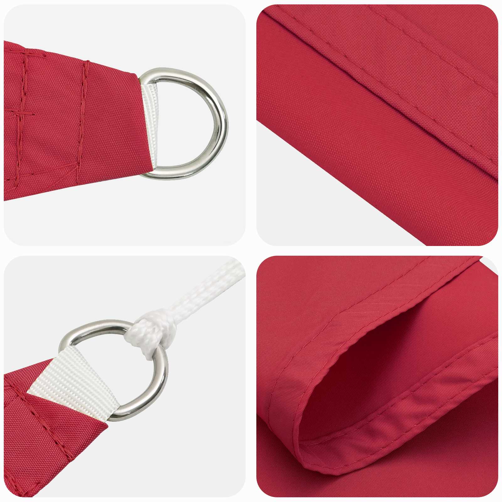 Zonneschaduwzeil Rood 6 x 2 m 100% Polyester Oxford image 4