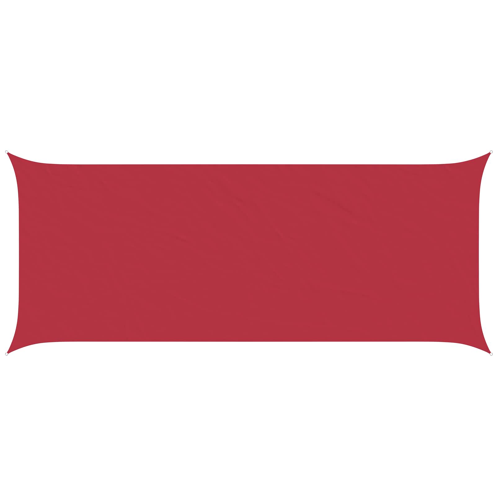 Zonneschaduwzeil Rood 6 x 2,5 m 100% Polyester Oxford image 2