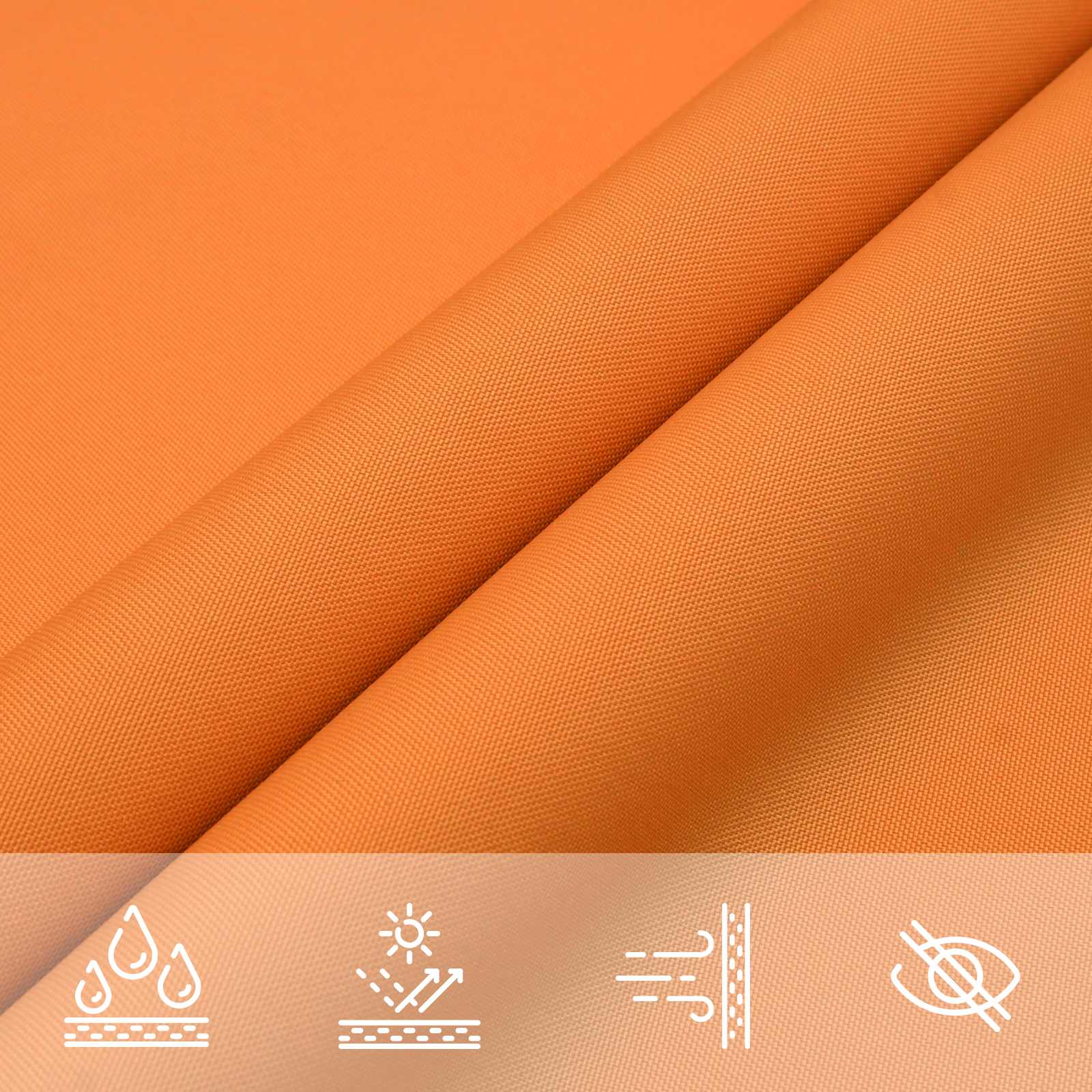 Zonneschaduwzeil Oranje 6 x 2 m 100% Polyester Oxford image 6