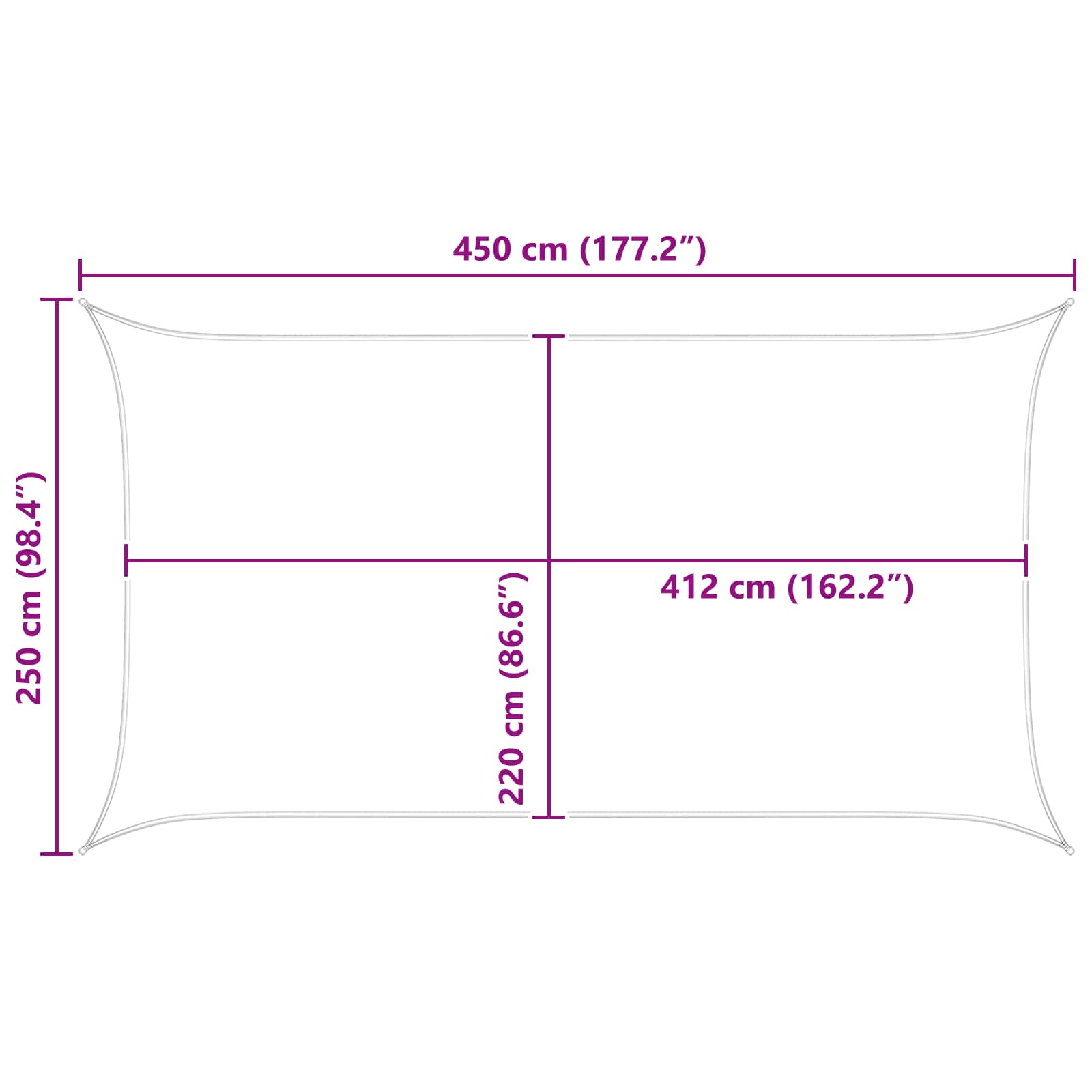 Zonneschaduwzeil Oranje en Bruin 4,5 x 2,5 m image 10