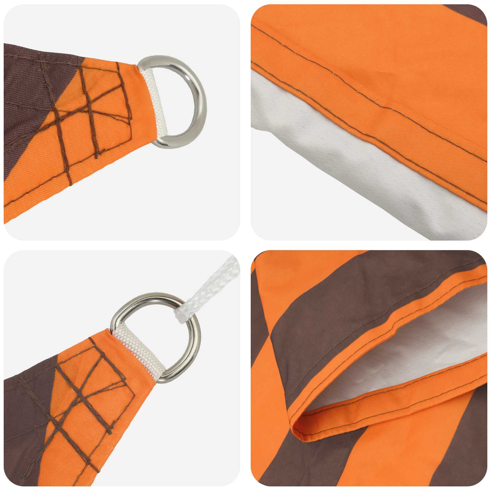 Zonneschaduwzeil Oranje en Bruin 5 × 3,5 m image 4