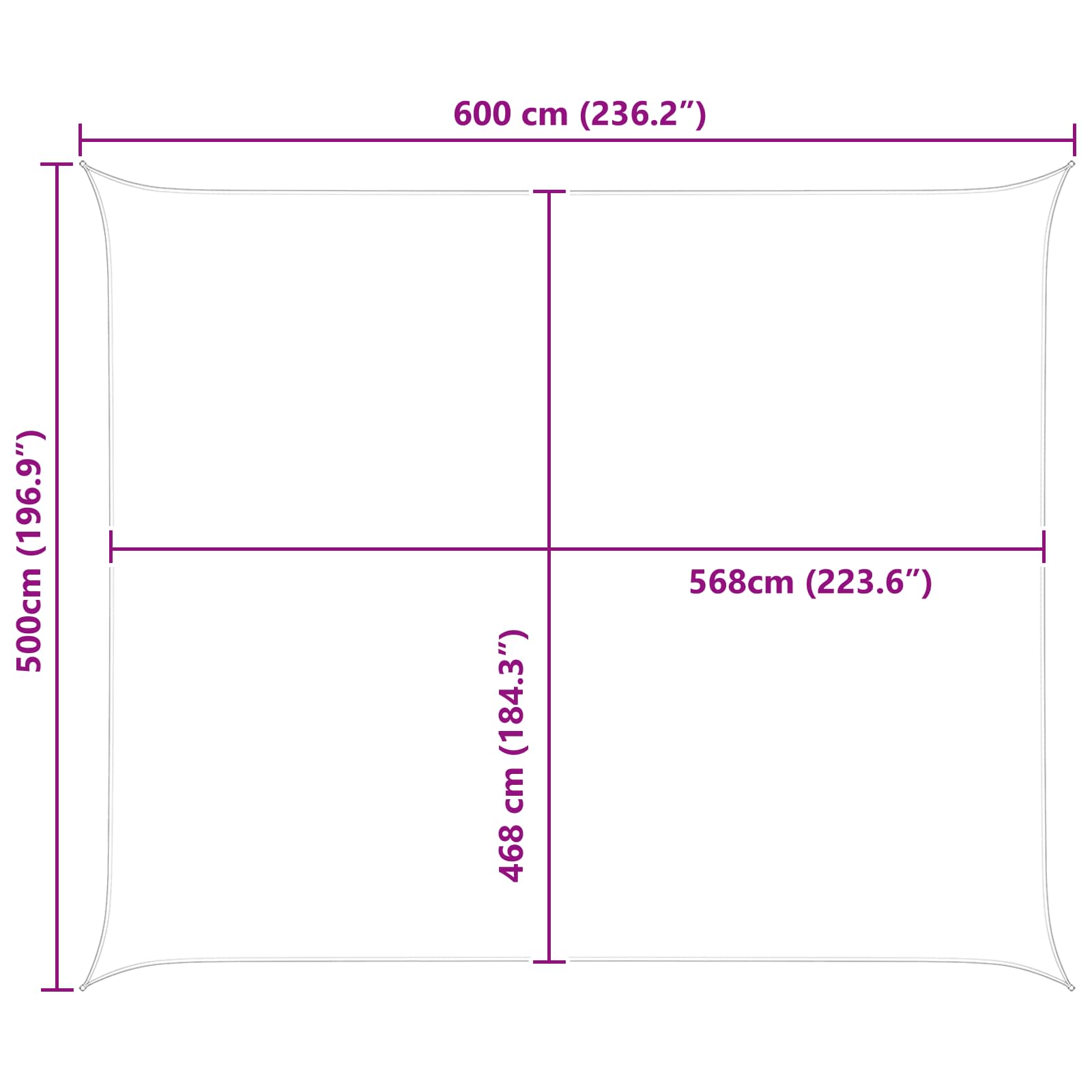 Zonneschaduwzeil Oranje en Bruin 6 x 5 m 100% Polyester Oxford image 10